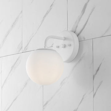 Louis Parisian Globe Metal/Frosted Glass Modern Contemporary LED Vanity